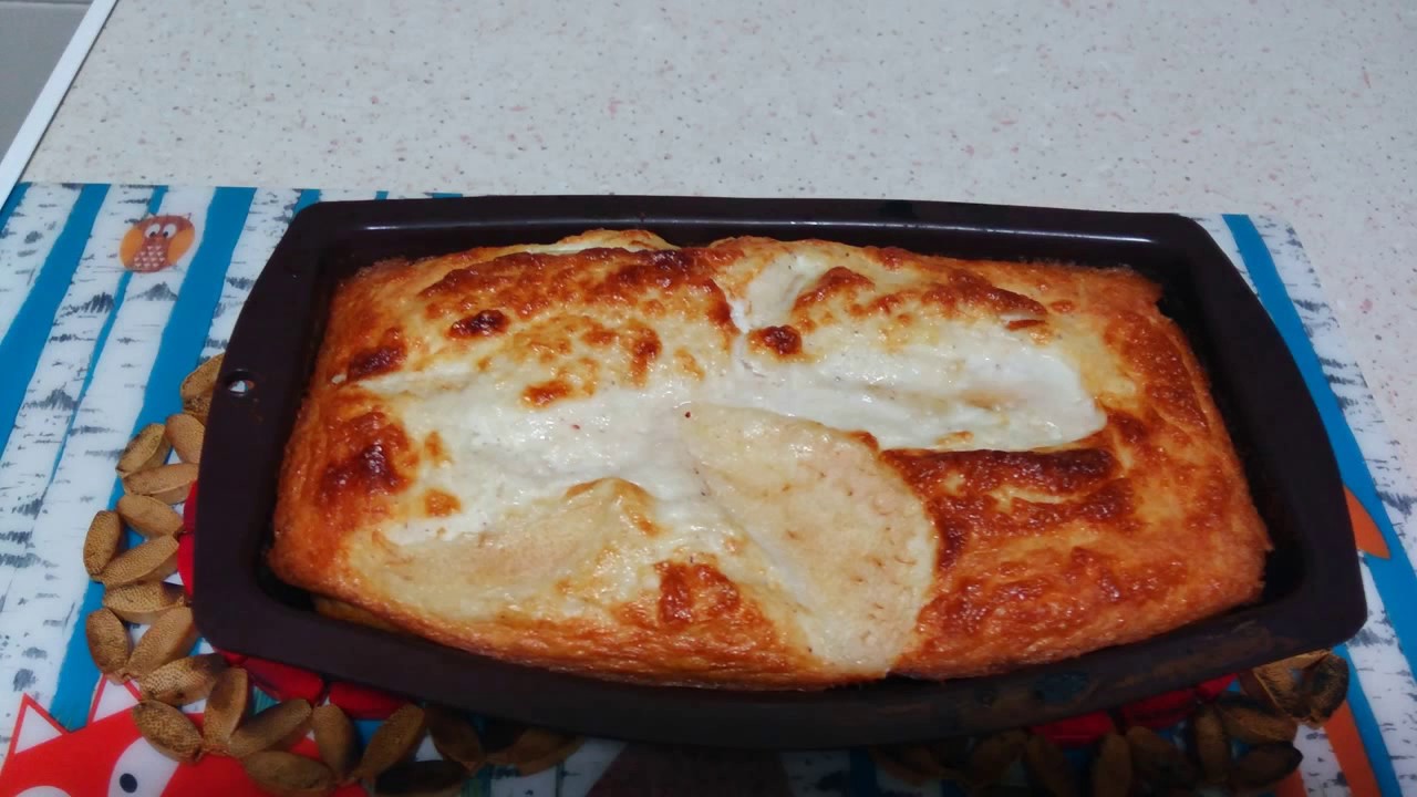 Cheesecake de pera y coco