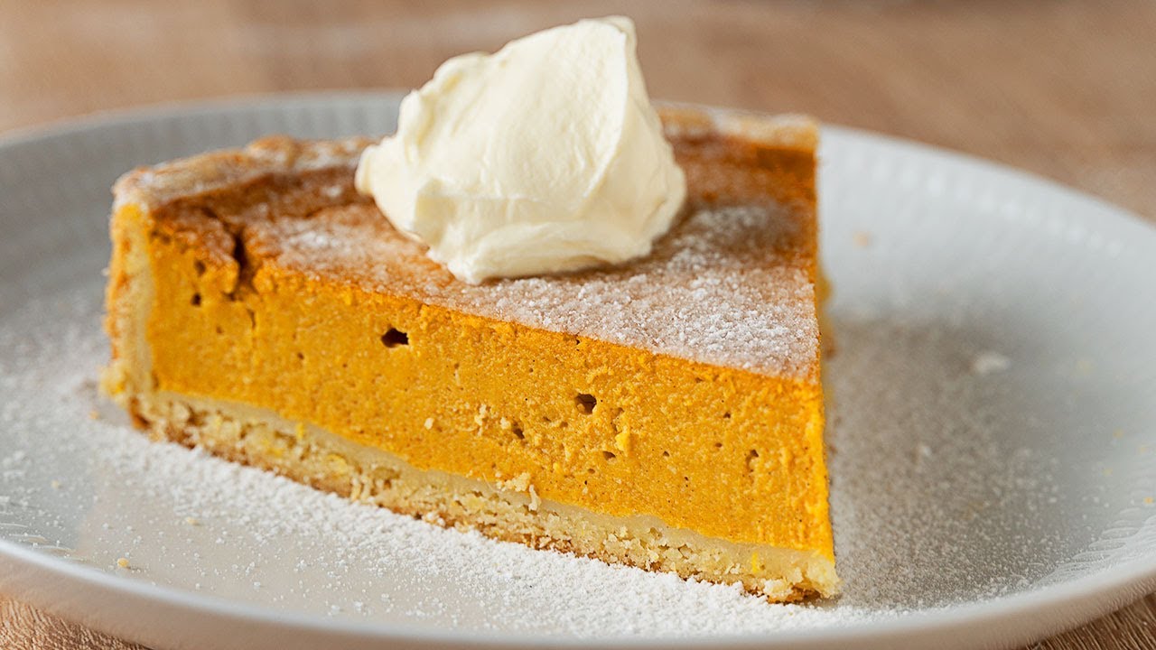 Pastel de calabaza y kiwi