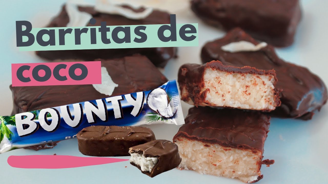 Receta de Barritas de coco veganas (Bounty)