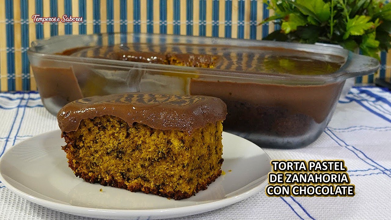 Receta de Bizcocho de zanahoria y chocolate