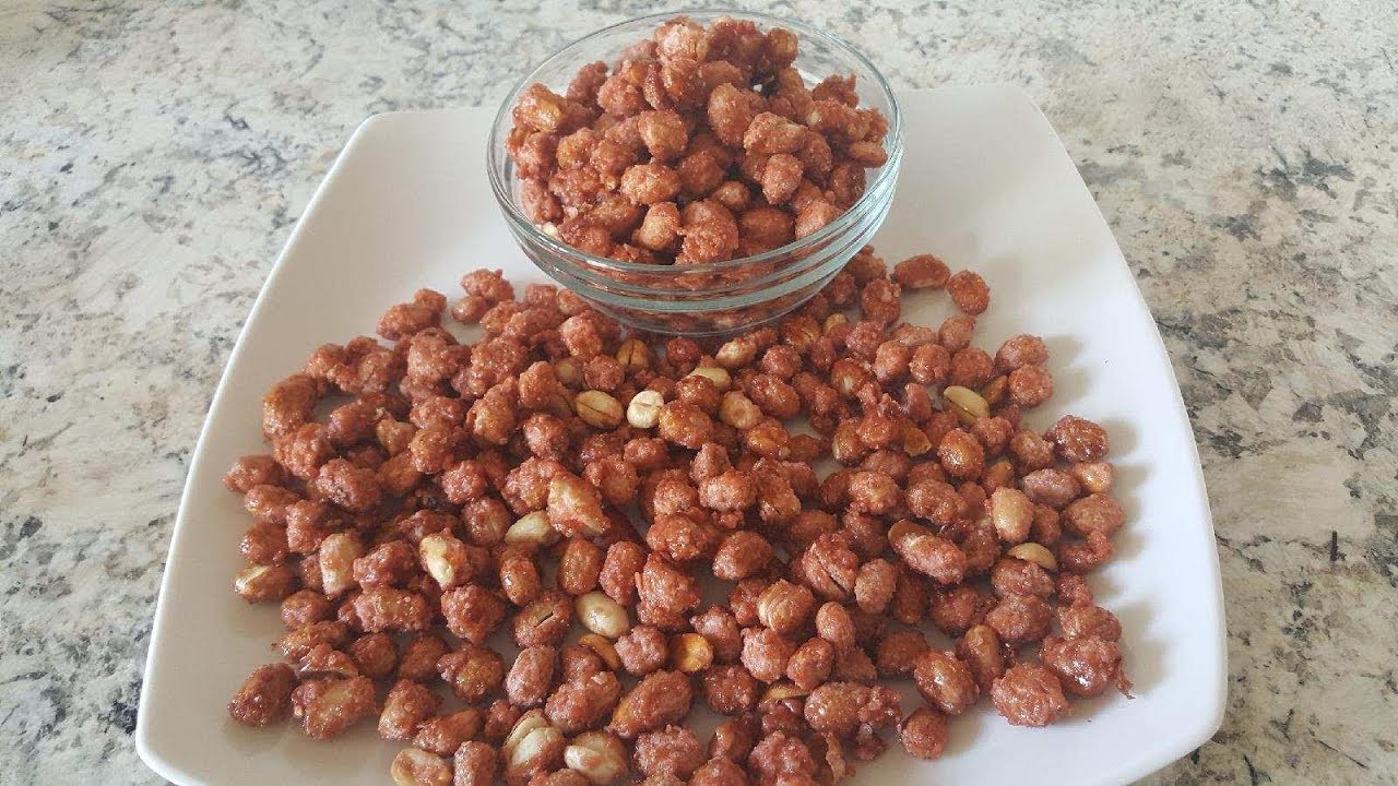 Receta de Cacahuates garapiñados