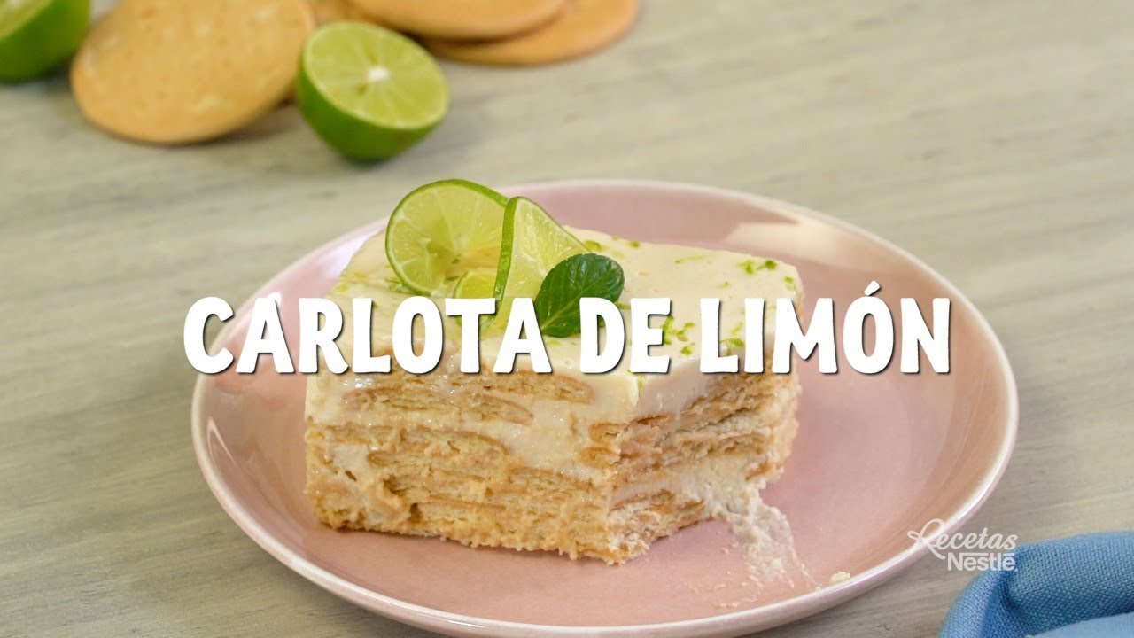 Receta de Carlota de limón sin leche evaporada