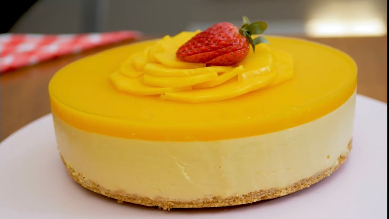 Receta de Cheesecake de mango y limón