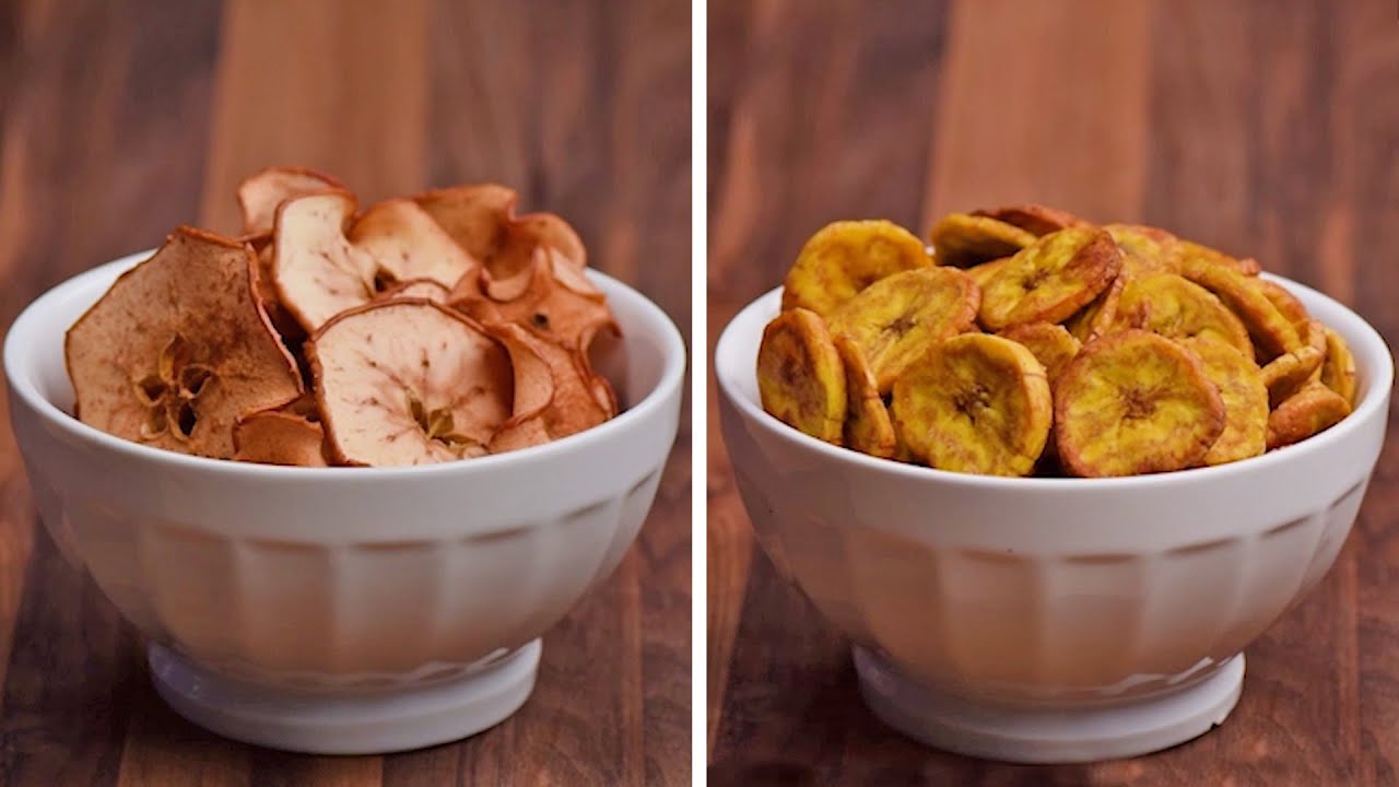 Receta de Chips de frutas deshidratadas