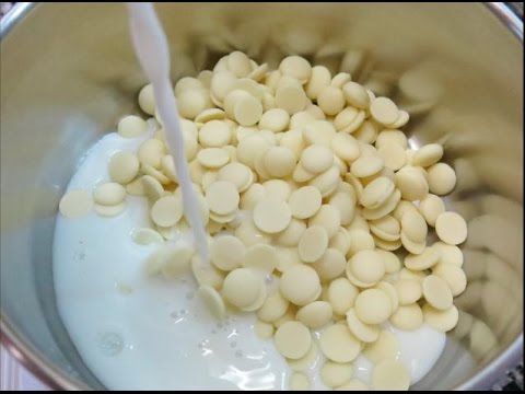 Receta de Cobertura de chocolate blanco para tartas