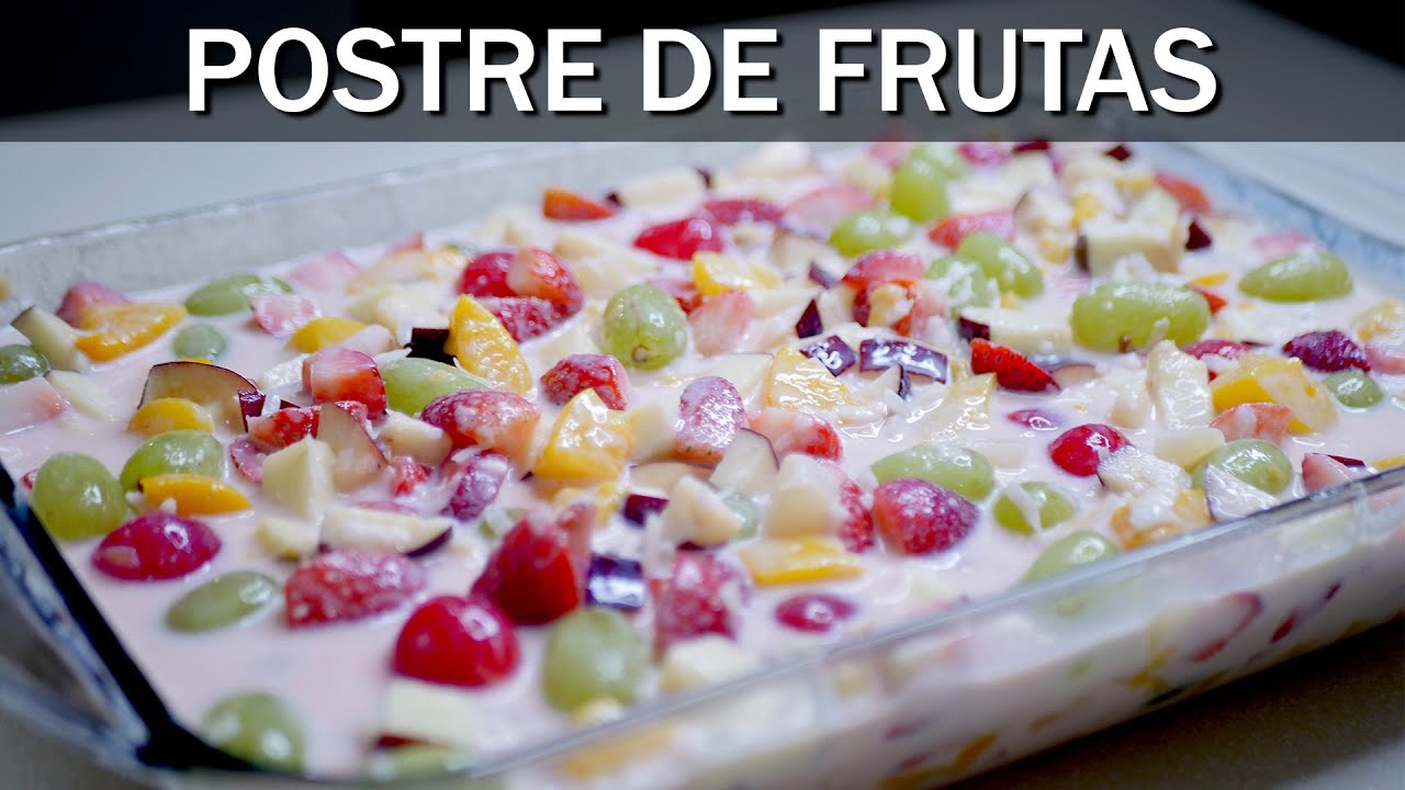 Receta de Cóctel de frutas con lechera