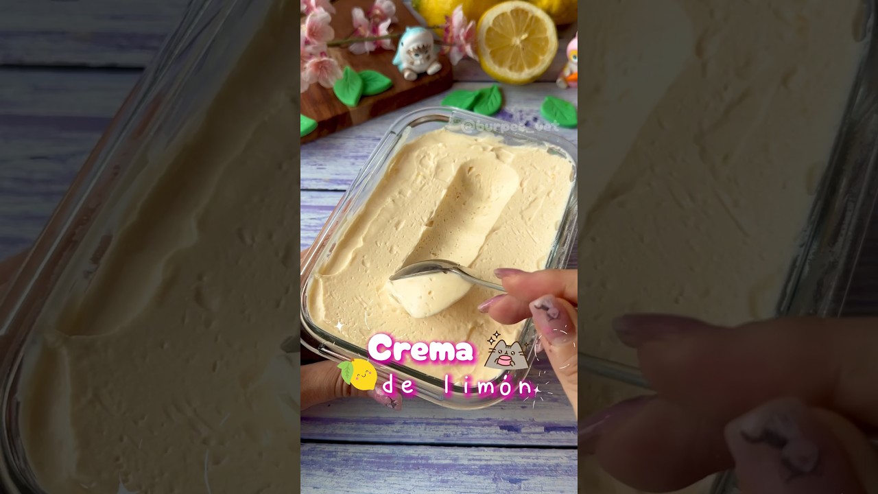 Receta de Crema de leche con limón
