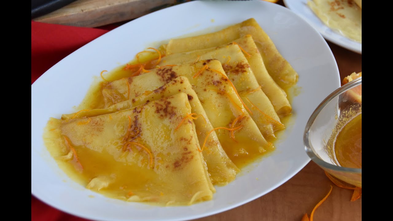 Receta de Crepes de naranja