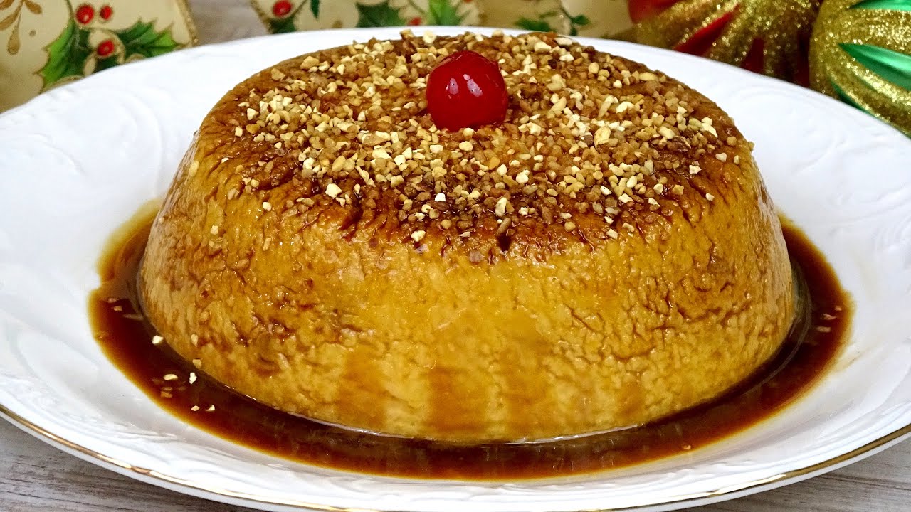 Receta de Flan de turrón sin huevo