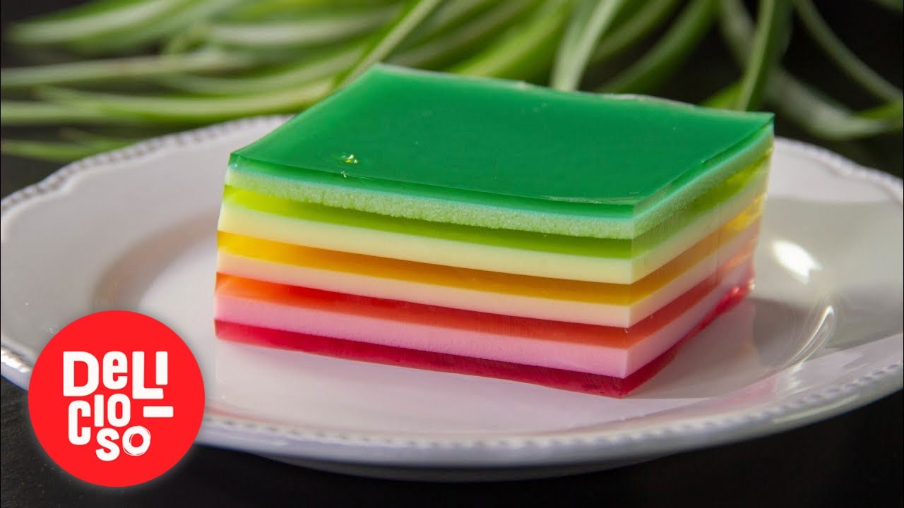 Receta de Gelatina arcoiris