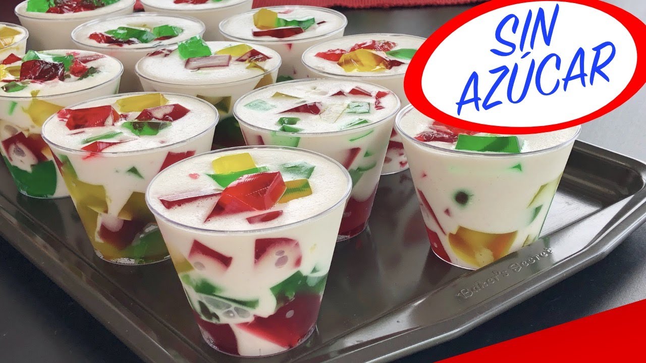 Receta de Gelatina mosaico para diabéticos