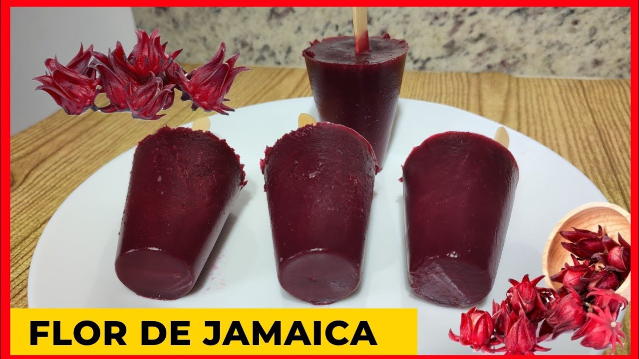 Receta de Helado de flor de Jamaica