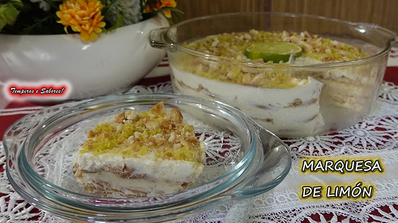 Receta de Marquesa de limón