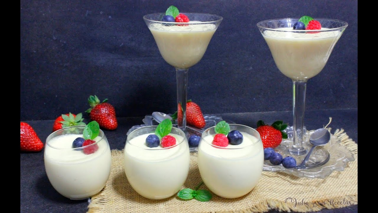 Receta de Mousse de chocolate blanco con claras de huevo