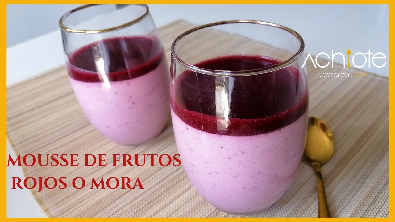 Receta de Mousse de frutos rojos