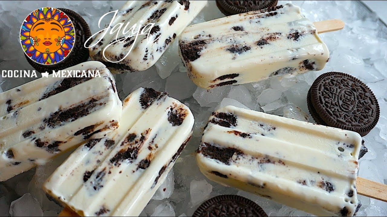 Receta de Paletas heladas de Oreo