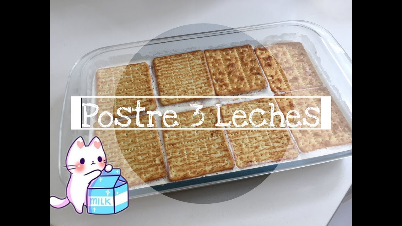 Receta de Postre de tres leches con galletas Ducales