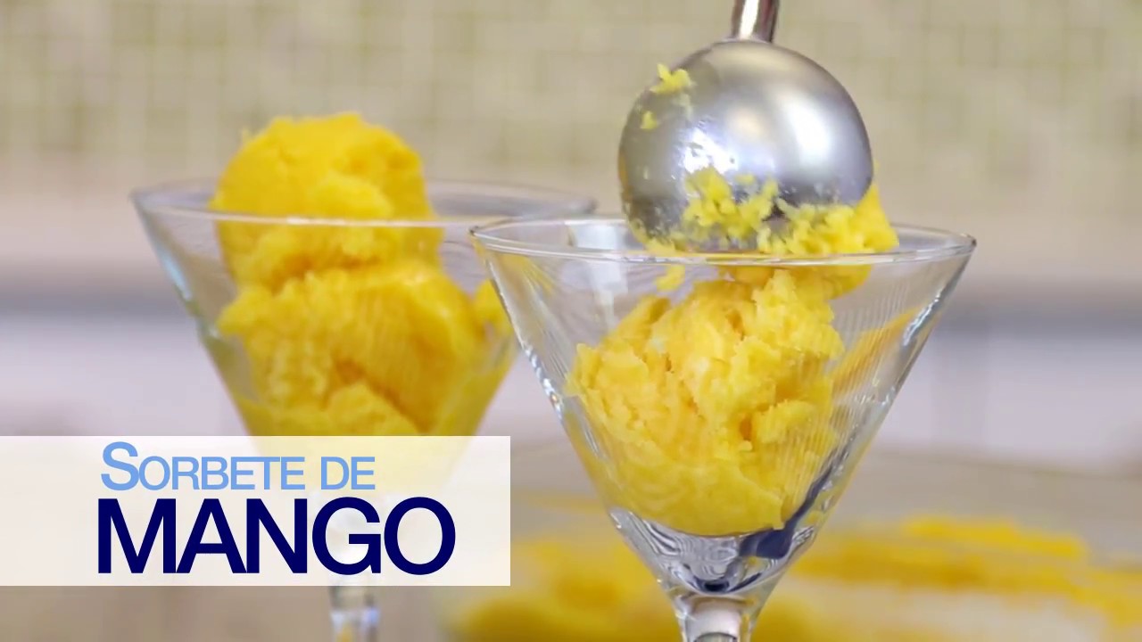 Receta de Sorbete de mango