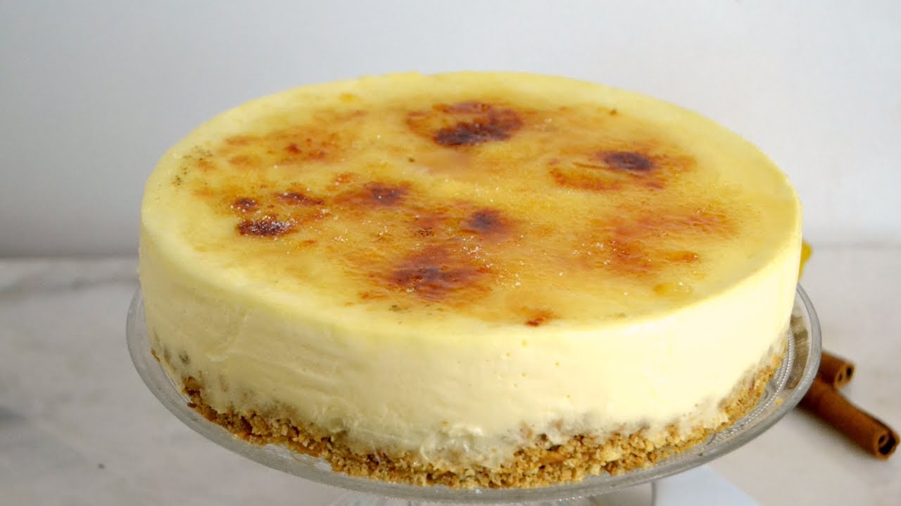 Receta de Tarta de crema catalana fácil