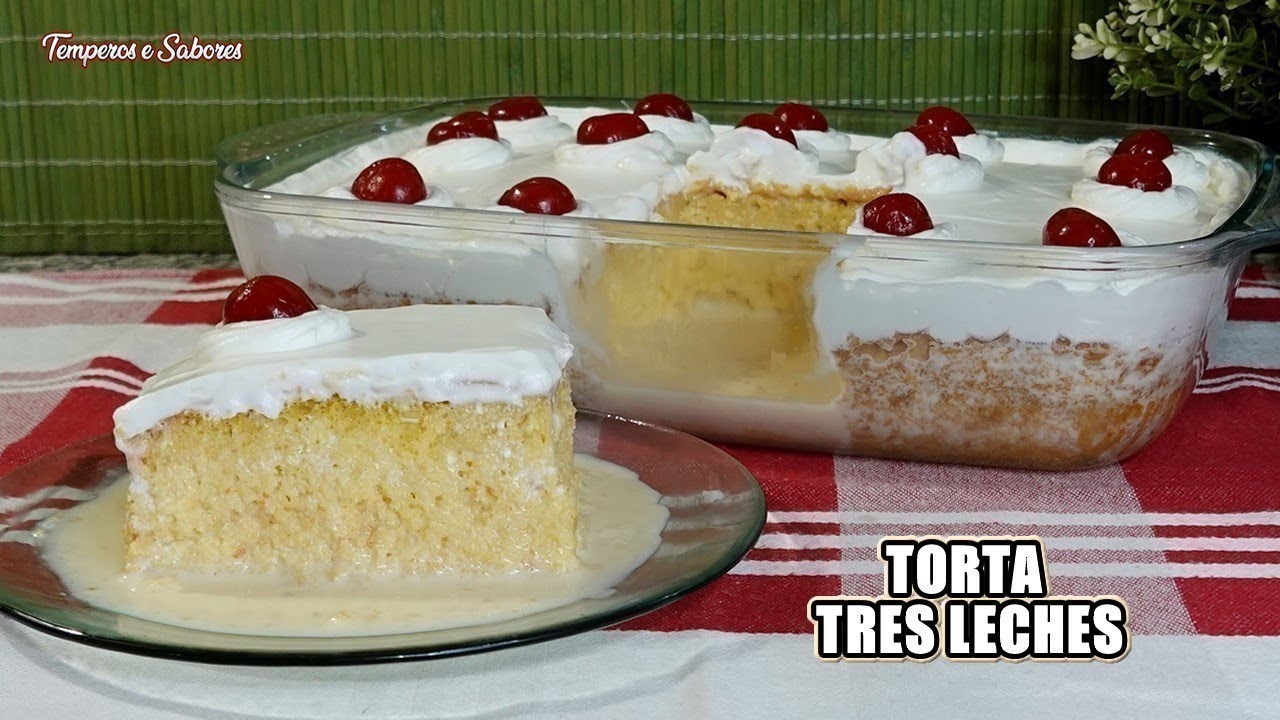 Receta de Torta de tres leches sin merengue