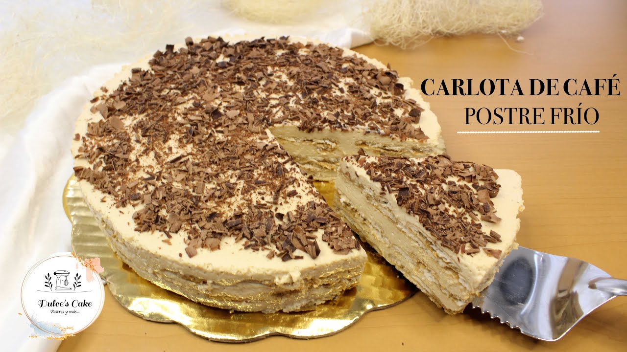 Receta de Torta tipo Carlota de café paso a paso