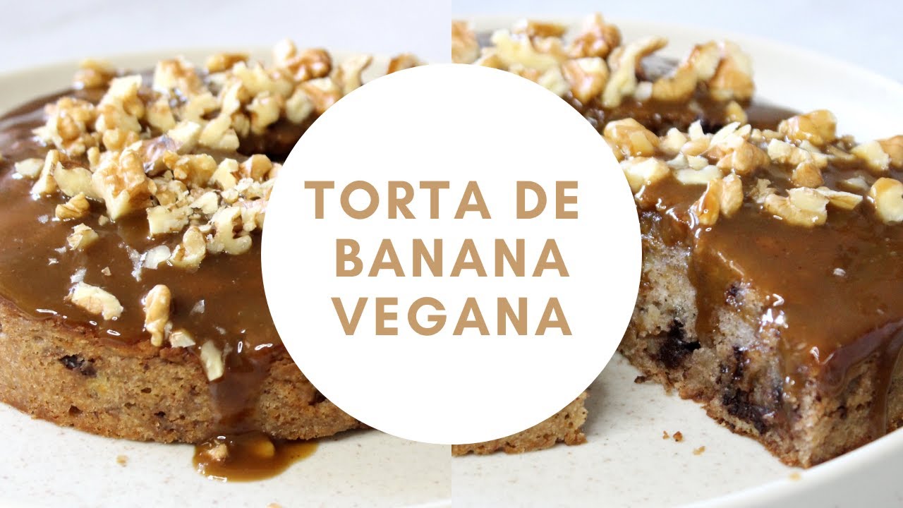 Receta de Torta vegana de banana o plátano