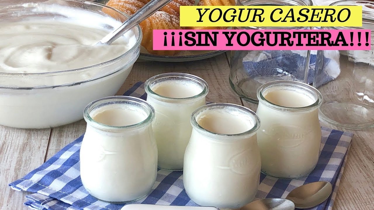 Receta de Yogur casero sin yogurtera