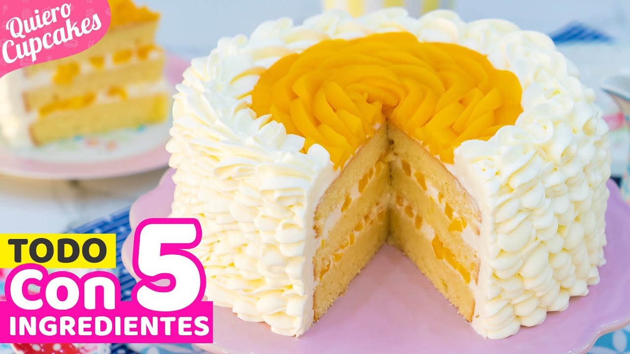 Tarta de durazno y piña