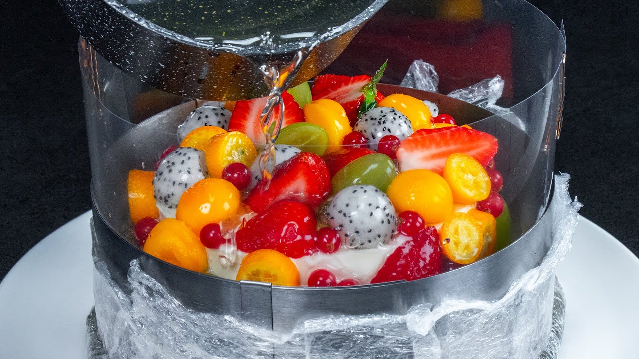 Tarta de frutas exóticas