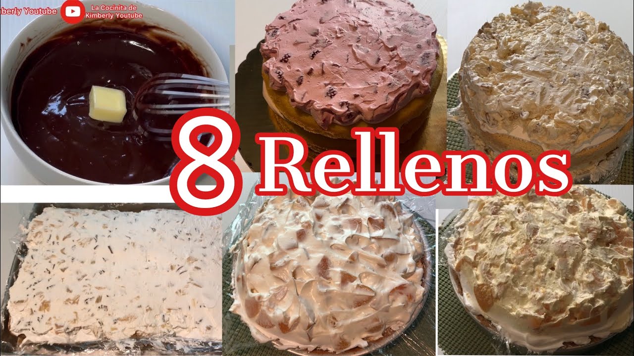 Tipos de rellenos para tartas dulces