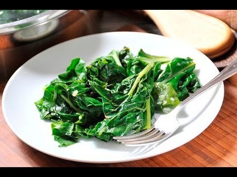 Acelgas al vapor con limón