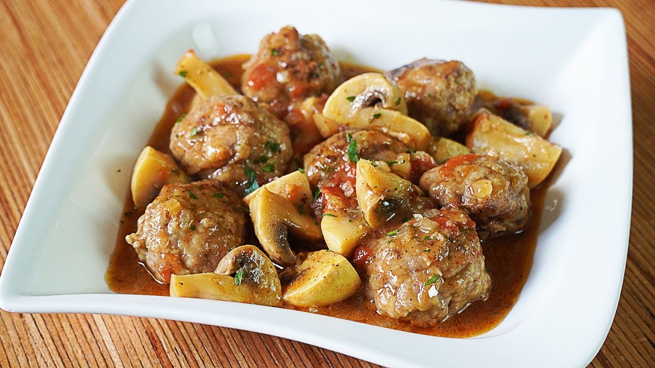 Albóndigas de champiñones