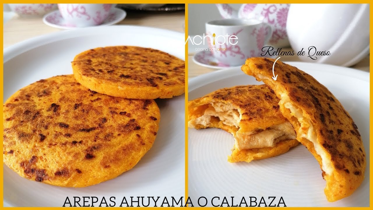 Arepas de calabaza y orégano