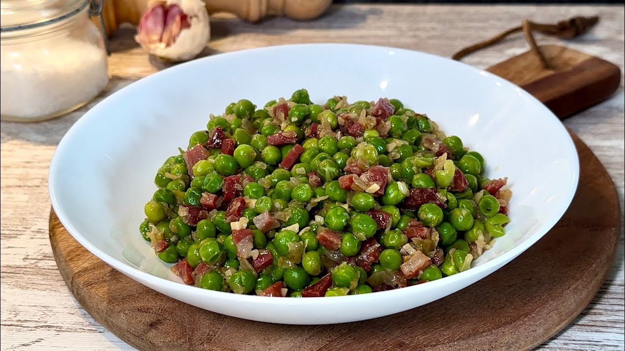 Arvejas con mantequilla