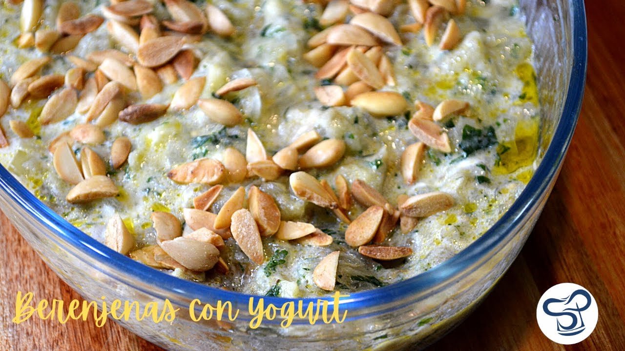 Berenjenas con yogur y menta