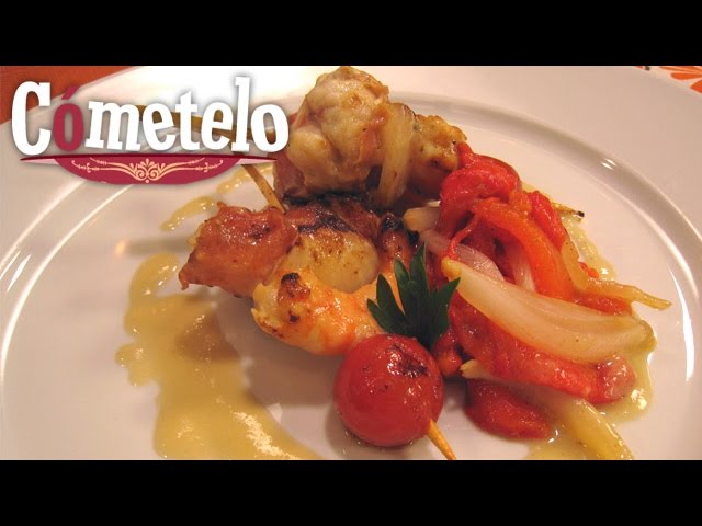 Brochetas de pimientos