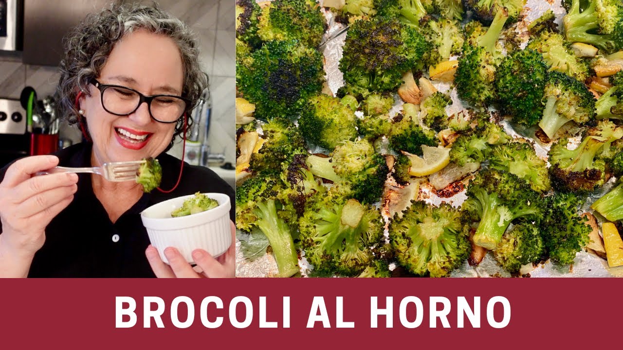 Brócoli al horno con limón y pimienta
