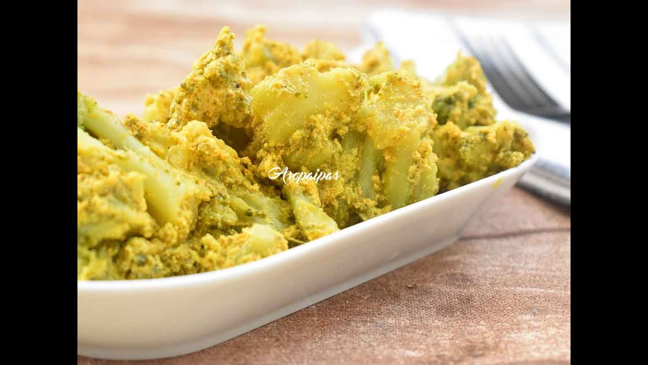Brócoli con salsa de yogur y mostaza