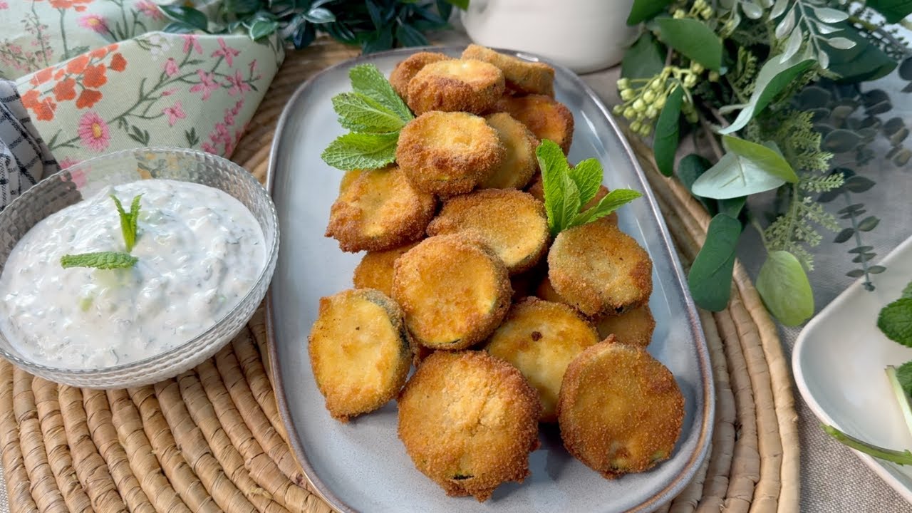 Calabacín con yogur y pepino