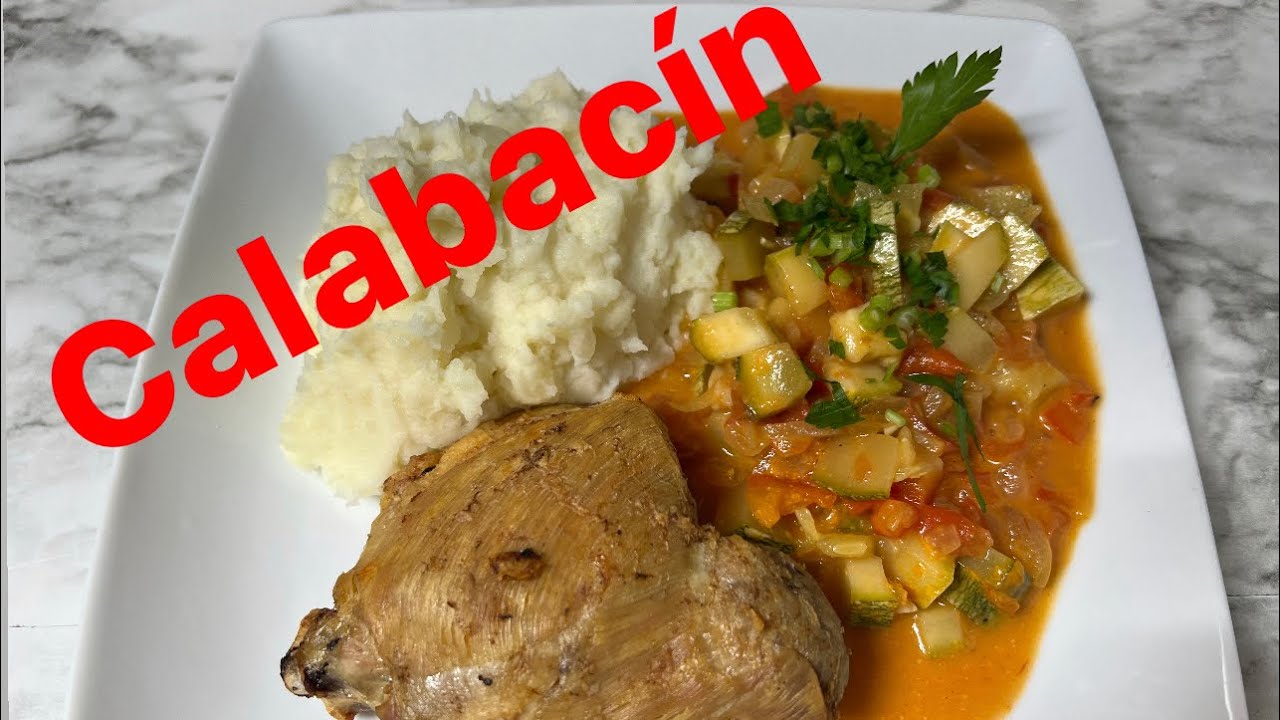 Calabacín en salsa de coco