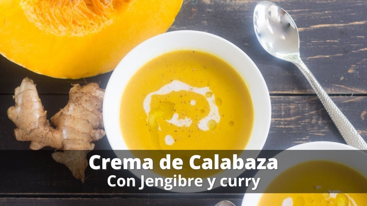 Calabaza en crema con jengibre