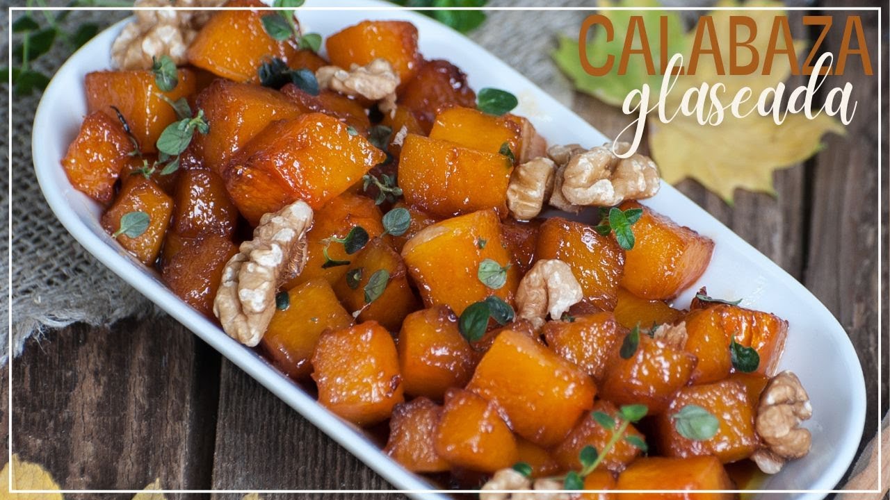 Calabaza glaseada con miel
