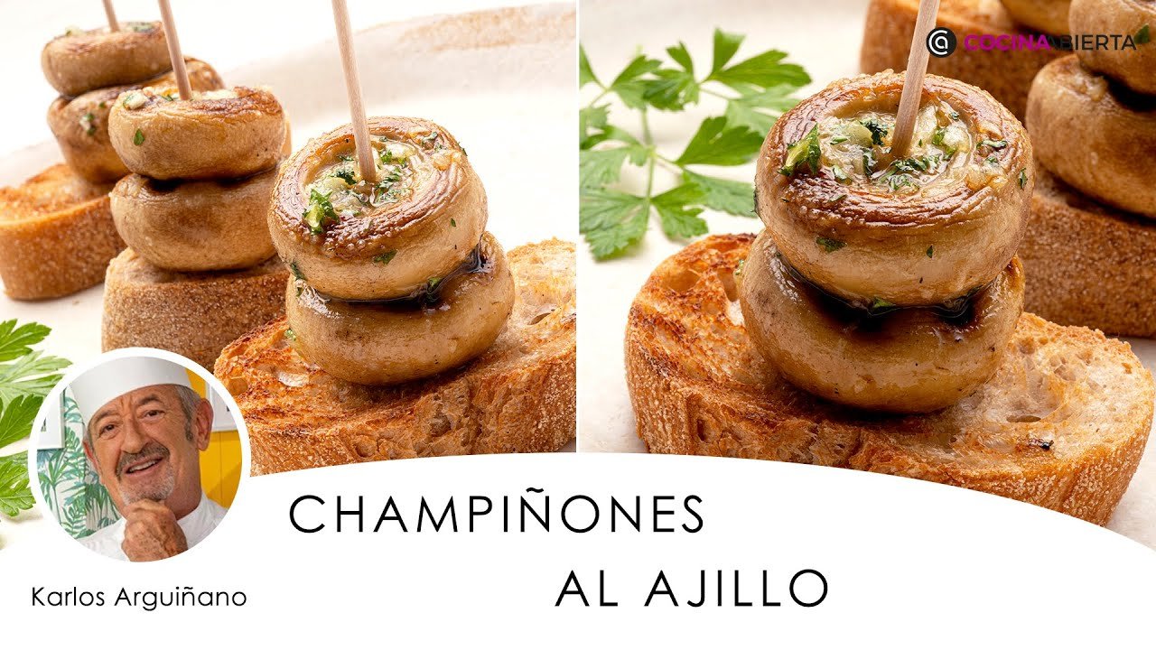 Cazuela de champiñón con ajo