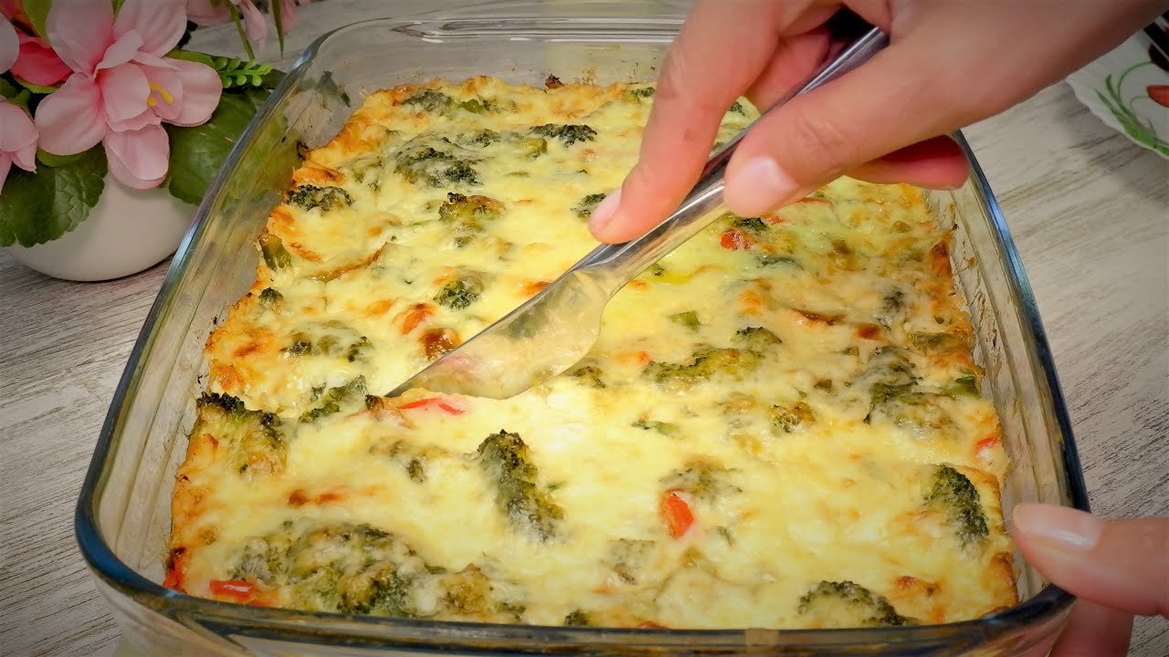 Cazuela de coliflor y queso vegetal