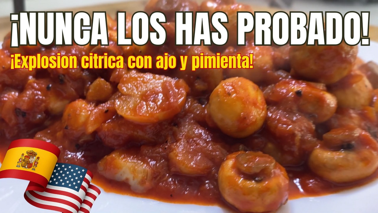 Champiñones con limón y pimienta