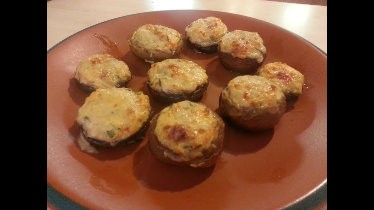 Champiñones con ricota vegetal