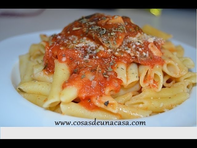 Champiñones en salsa de tomate