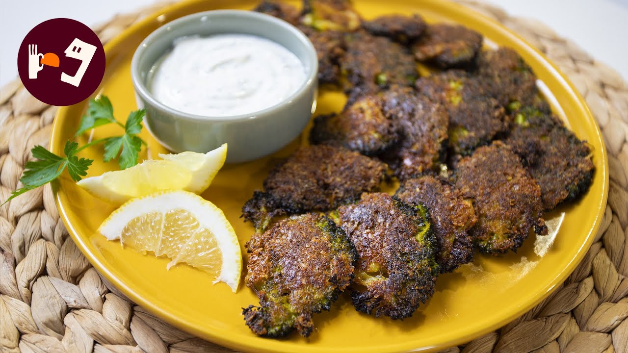 Chips de brócoli crujiente al horno