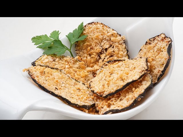 Chips de calabacín al horno crujientes