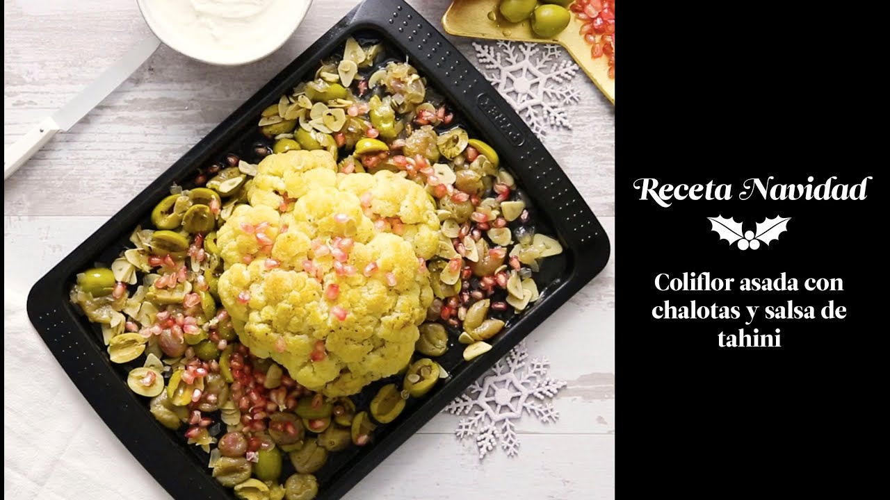 Coliflor a la parrilla con tahini